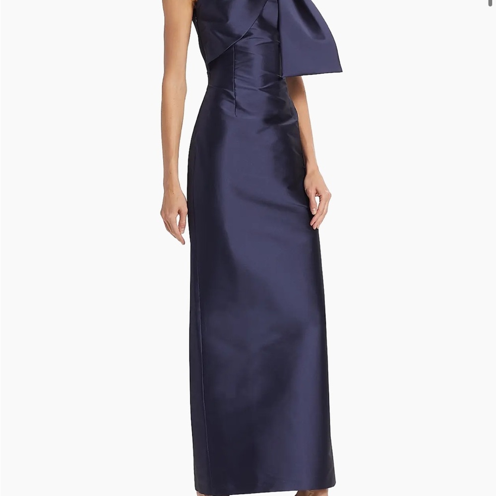 Sachin + Babi One Shoulder Navy Dress Bonnie Gown